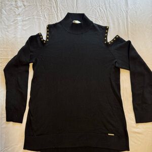 Michael Kors Black Ribbed Sweater